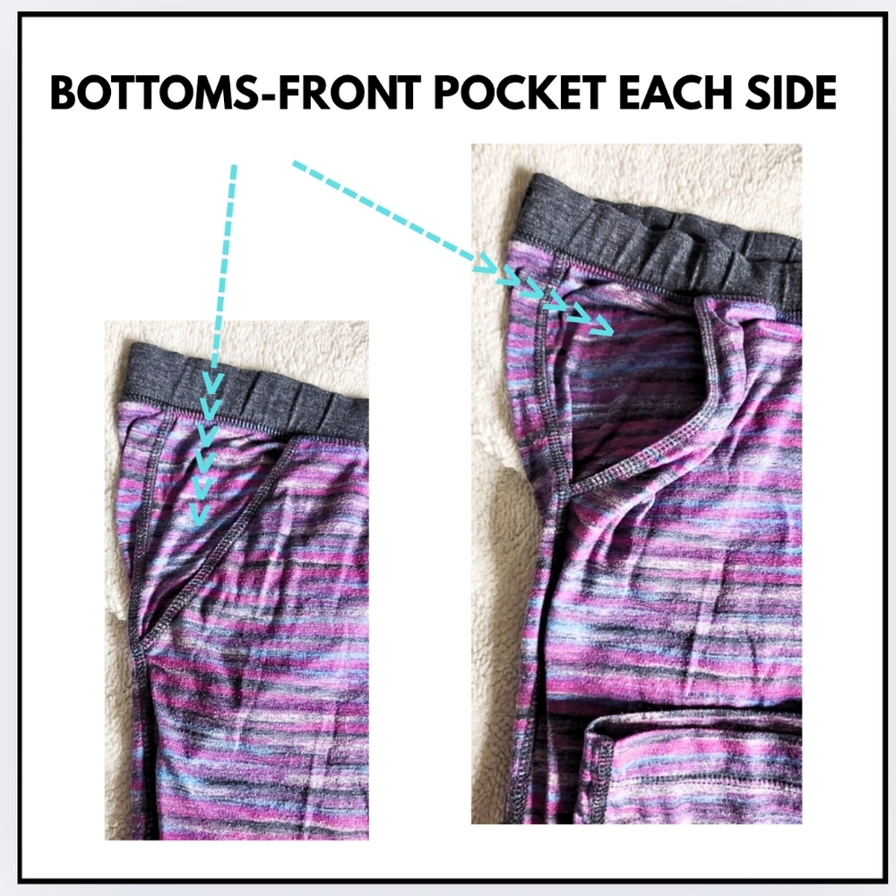 🔥 EUC / Cuddl Duds / CLIMATE RIGHT / Multicolor / Pajamas-TOP & BOTTOMS / 3X - Picture 8 of 14